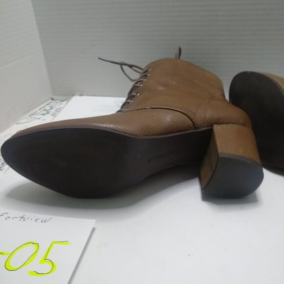 Women's Brown comfort view Boots with Zipper's Heels size 10m - Picture 7 of 9